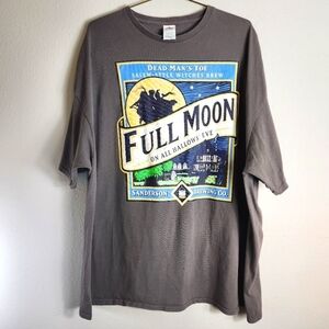 Sanderson Sisters Brewing Co Salem, Mass. Mens Full Moon Gray Tee-Size 4XL